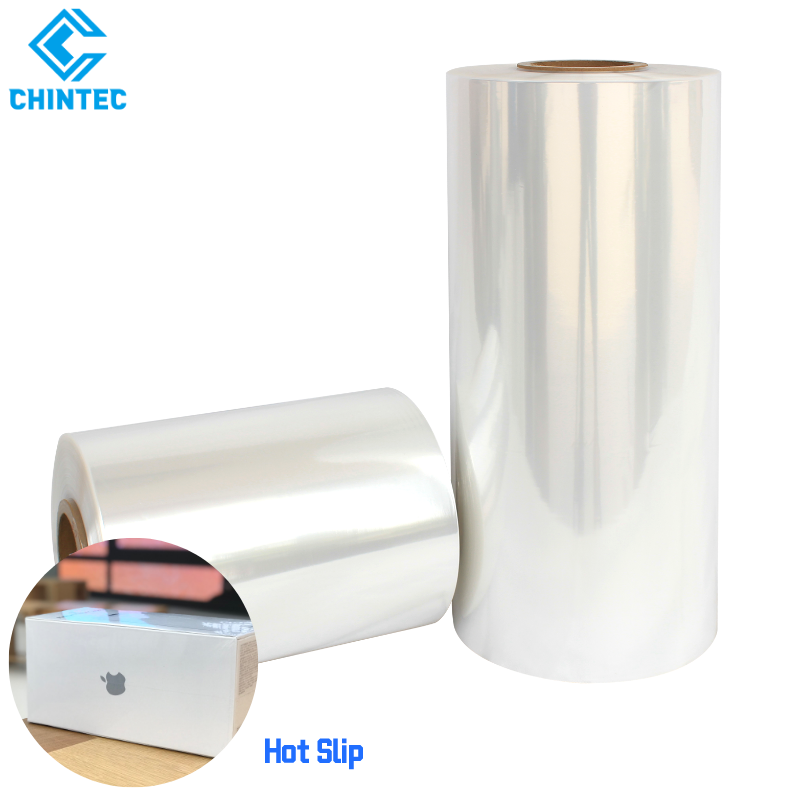 High Speed Shrinking Material Hot Slip Polyolefin POF Shrink Film, No Sticky Surface for Assembly Packagings