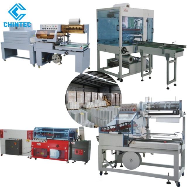 L-Bar Sealing and Shrinking Packing Machines Workable Centerfold Shrink Wrap, Corner-folded Polyolefin Shrink Film