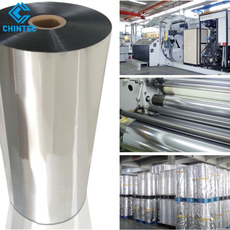 Aluminum Vapor Deposited Good Layer Thickness Uniformity Metallised Plastic Film
