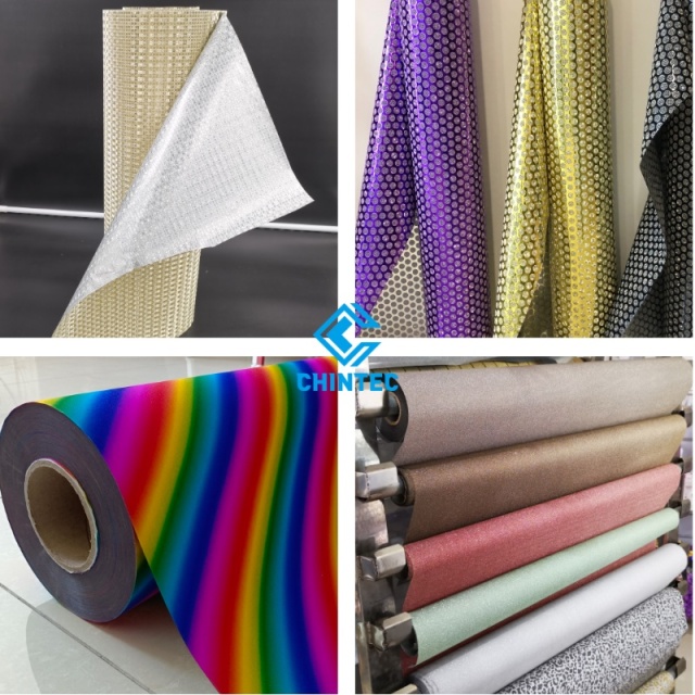 Glitter Patterns Customization Service Available Sparkle Laminate Holographic Film