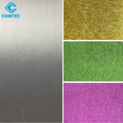 Silver Gold Brushed Polyester Laminate Film Acrylic Coated for Luxury Printed Jobs and Presentation