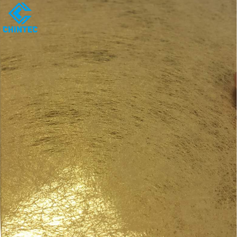 Silver Gold White Non Woven Fabric Laminate Film, Silk Alike Surface for Paperboard Printings