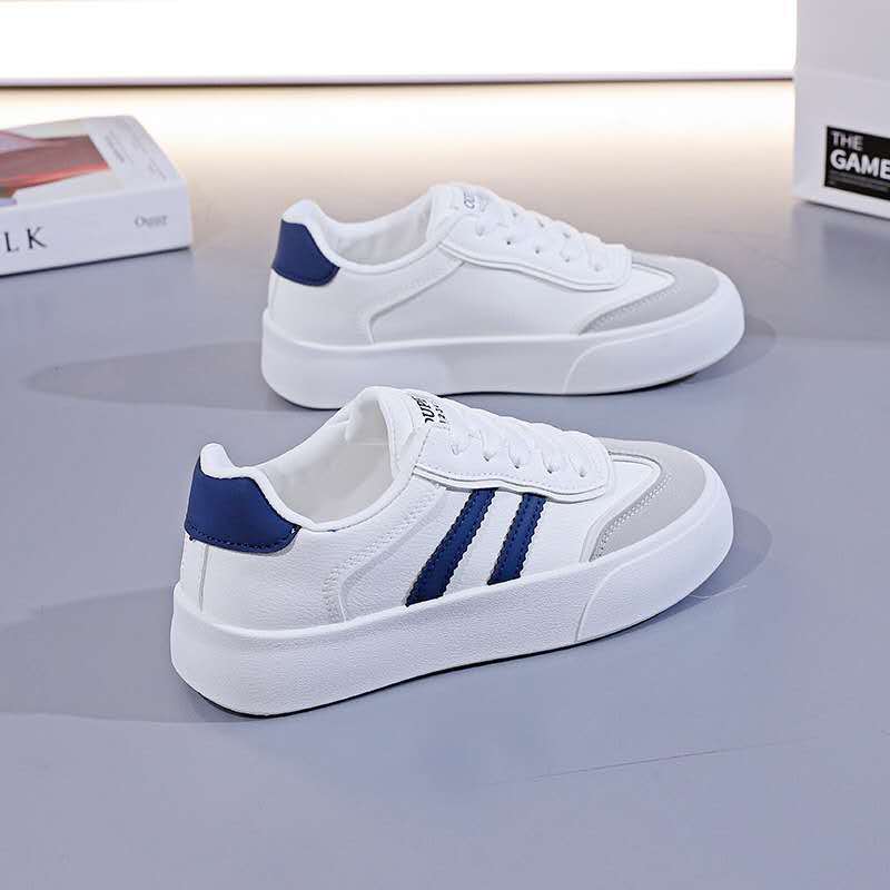 Retro Platform Trainers — Contrast Stripe