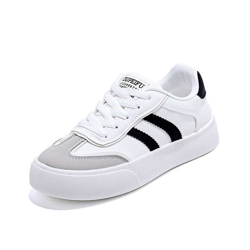 Retro Platform Trainers — Contrast Stripe