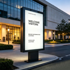 Custom Scrolling Advertising Light Box | Tempered Glass Digital Roll Display with LED Lighting,MY SHOP,Custom Scrolling Advertising Light Box | Tempered Glass Digital Roll Display with LED Lighting