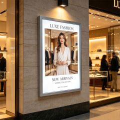 Custom Wall‑Mounted Tension Fabric Light Box, Aluminum Swing‑Open Frame | ADE Lightbox,MY SHOP,Custom Wall‑Mounted Tension Fabric Light Box, Aluminum Swing‑Open Frame | ADE Lightbox