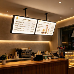Hanging LED Menu Light Box | Adjustable Ceiling‑Suspended Restaurant Menu Sign,MY SHOP,Hanging LED Menu Light Box | Adjustable Ceiling‑Suspended Restaurant Menu Sign
