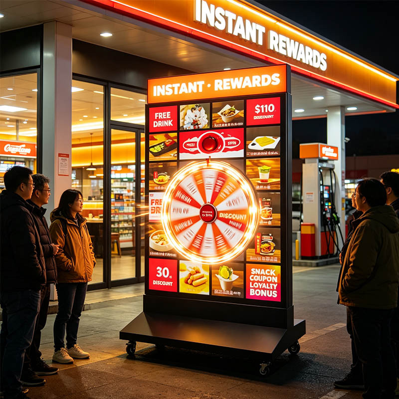 Floor‑Stand Spin‑to‑Win Interactive Prize Draw Light Box | In‑Store Customer Engagement Kiosk,MY SHOP,Floor‑Stand Spin‑to‑Win Interactive Prize Draw Light Box | In‑Store Customer Engagement Kiosk