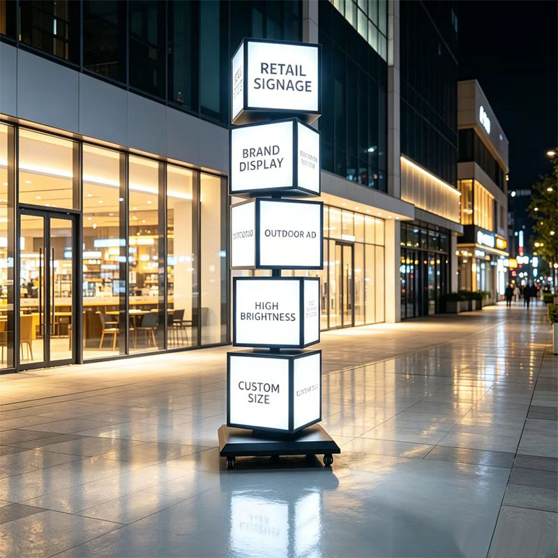 Patented 5‑Sided Rotating Cube Light Box | ADE Custom Rotating Poster Signage,MY SHOP,Patented 5‑Sided Rotating Cube Light Box | ADE Custom Rotating Poster Signage