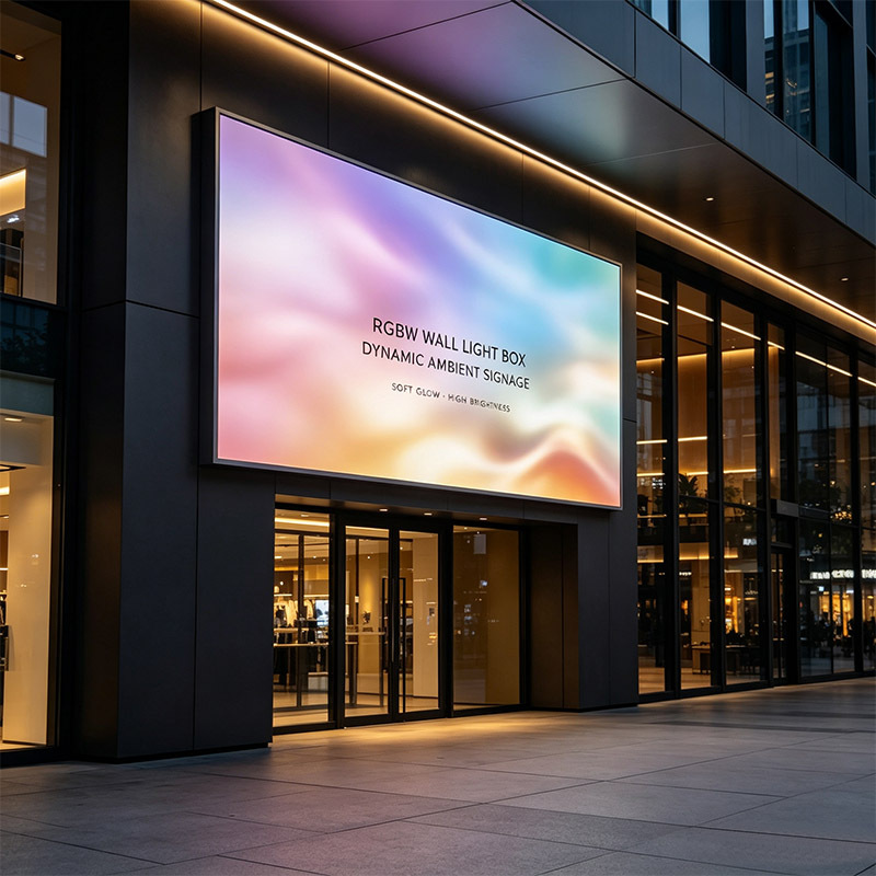 RGBW Mood Light Box | Custom Dream‑Color Changing Commercial Signage,MY SHOP,RGBW Mood Light Box | Custom Dream‑Color Changing Commercial Signage