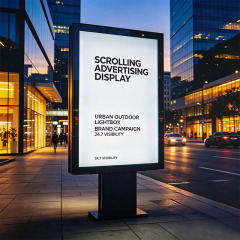 Custom Scrolling Advertising Light Box | Tempered Glass Digital Roll Display with LED Lighting,MY SHOP,Custom Scrolling Advertising Light Box | Tempered Glass Digital Roll Display with LED Lighting