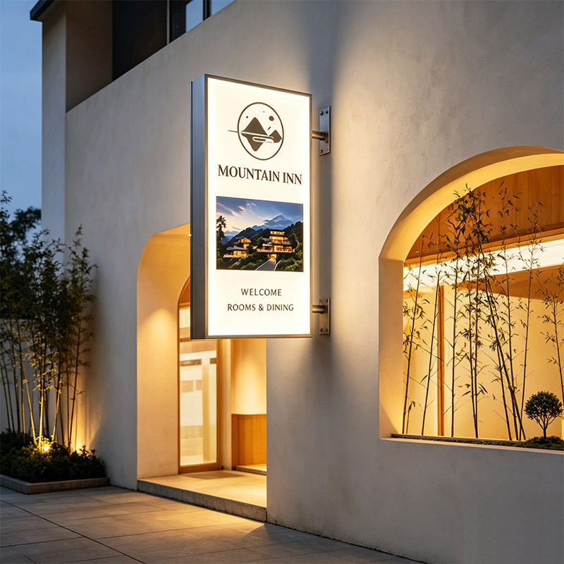 Double-Sided Side-Mounted LED Light Box Sign | PC Sheet UV Printed Outdoor Commercial Signage,MY SHOP,Double-Sided Side-Mounted LED Light Box Sign | PC Sheet UV Printed Outdoor Commercial Signage