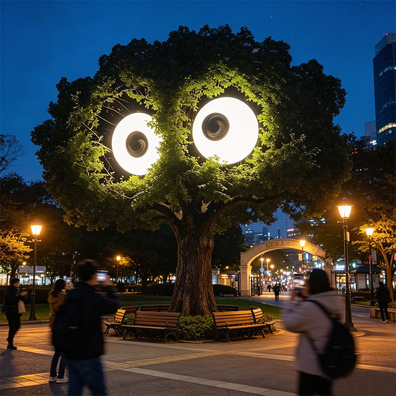 Animated Rotating Eye Lightbox, Dynamic Rotating‑Pupil Storefront Installation Sign for Retail & Commercial Street Art,MY SHOP,Animated Rotating Eye Lightbox, Dynamic Rotating‑Pupil Storefront Installation Sign for Retail & Commercial Street Art