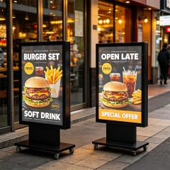 Custom Sheet‑Metal Freestanding Outdoor Menu Light Box | Restaurant Illuminated Sign | ADE Lightbox,MY SHOP,Custom Sheet‑Metal Freestanding Outdoor Menu Light Box | Restaurant Illuminated Sign | ADE Lightbox