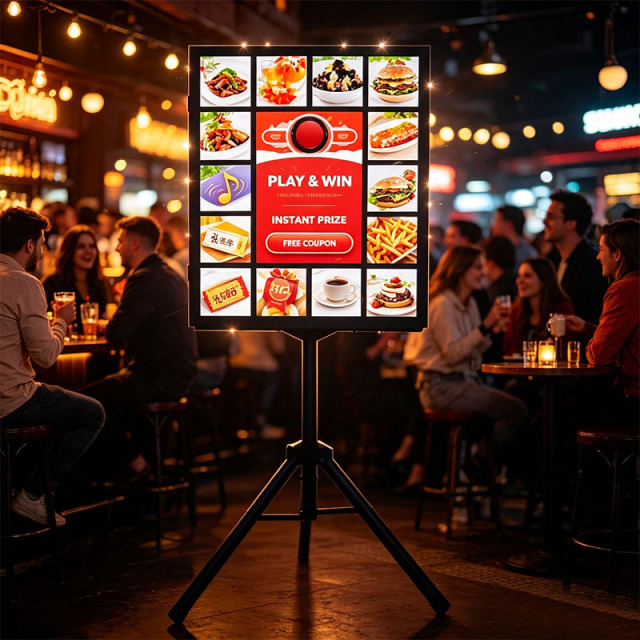 Custom Floor Standing Prize Draw Light Box | ADE Light Box, Tripod Supported Interactive Lucky Draw Kiosk With Flashing Lights & Dynamic Sound Effects, Full Customization Available,MY SHOP,Custom Floor Standing Prize Draw Light Box | ADE Light Box, Tripod Supported Interactive Lucky Draw Kiosk With Flashing Lights & Dynamic Sound Effects, Full Customization Available