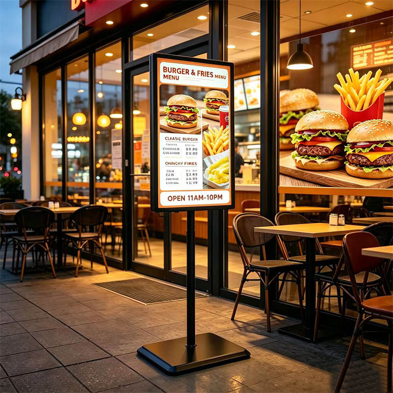 Floor‑Stand Single‑Pole Smart Digital Signage | Multi‑Device Cloud Remote Management Display,MY SHOP,Floor‑Stand Single‑Pole Smart Digital Signage | Multi‑Device Cloud Remote Management Display