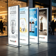 Floor‑Standing Double‑Sided SEG Fabric Lightbox, Freestanding Illuminated Backlit Sign for Trade Show & Retail Store,MY SHOP,Floor‑Standing Double‑Sided SEG Fabric Lightbox, Freestanding Illuminated Backlit Sign for Trade Show & Retail Store