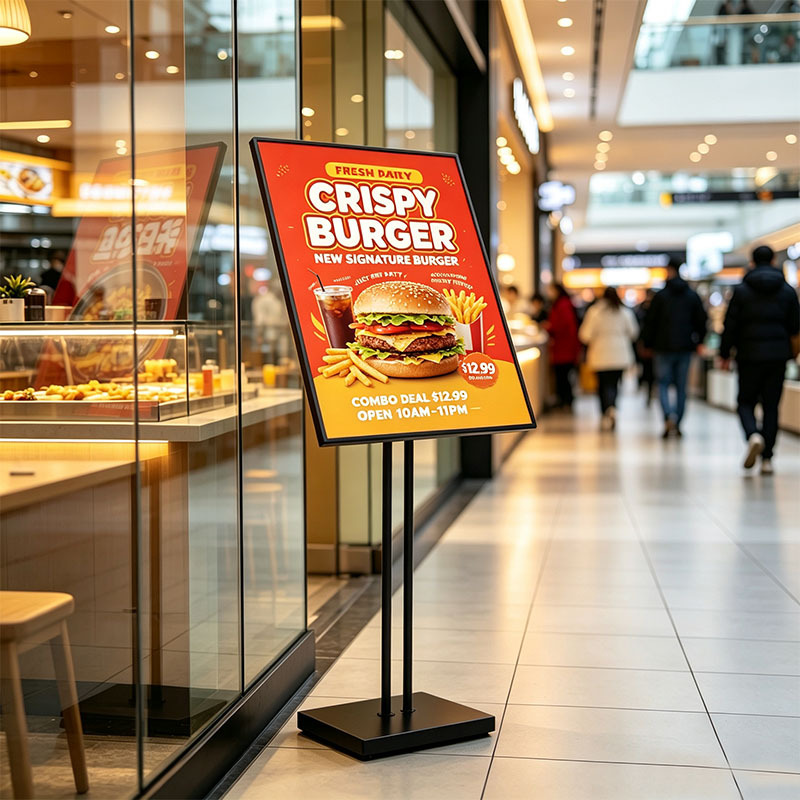 Adjustable‑Height Tilt Freestanding Pull‑Slide Poster Lightbox, Tempered Glass Stand Lightbox With Battery Option For Retail Store Promotion,MY SHOP,Adjustable‑Height Tilt Freestanding Pull‑Slide Poster Lightbox, Tempered Glass Stand Lightbox With Battery Option For Retail Store Promotion