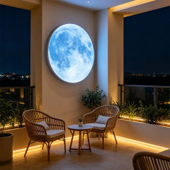 Round Custom‑Print Atmosphere Light Box | Custom Themed LED Mood Lighting Installation,MY SHOP,Round Custom‑Print Atmosphere Light Box | Custom Themed LED Mood Lighting Installation