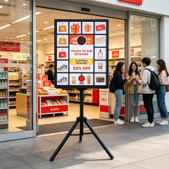 Custom Floor Standing Prize Draw Light Box | ADE Light Box, Tripod Supported Interactive Lucky Draw Kiosk With Flashing Lights & Dynamic Sound Effects, Full Customization Available,MY SHOP,Custom Floor Standing Prize Draw Light Box | ADE Light Box, Tripod Supported Interactive Lucky Draw Kiosk With Flashing Lights & Dynamic Sound Effects, Full Customization Available