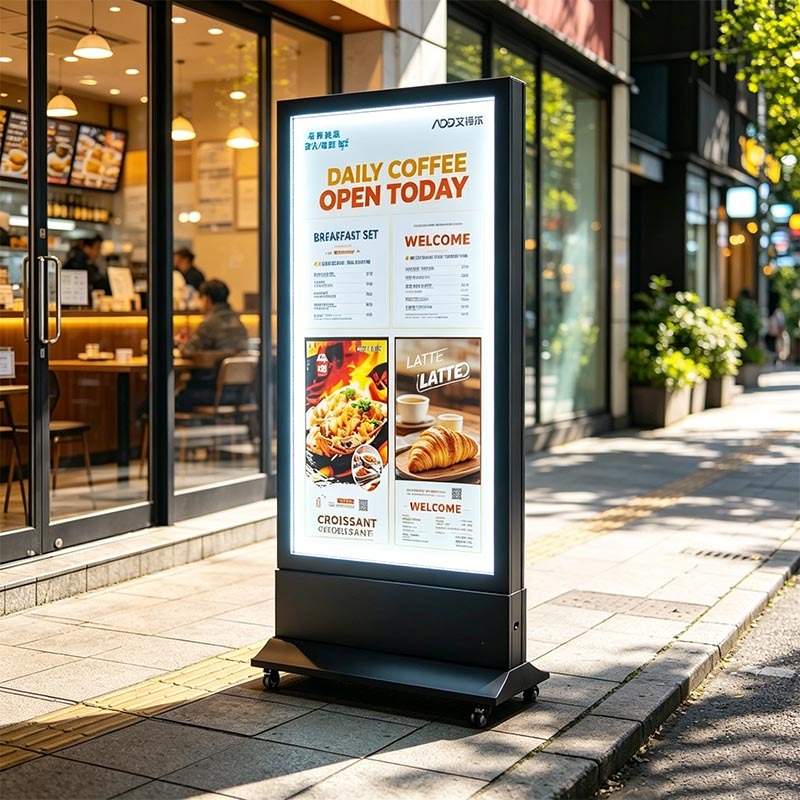 Magnetic Freestanding Double‑Sided Light Box | Aluminum Frame PC Panel Outdoor Sign | ADE Lightbox,MY SHOP,Magnetic Freestanding Double‑Sided Light Box | Aluminum Frame PC Panel Outdoor Sign | ADE Lightbox
