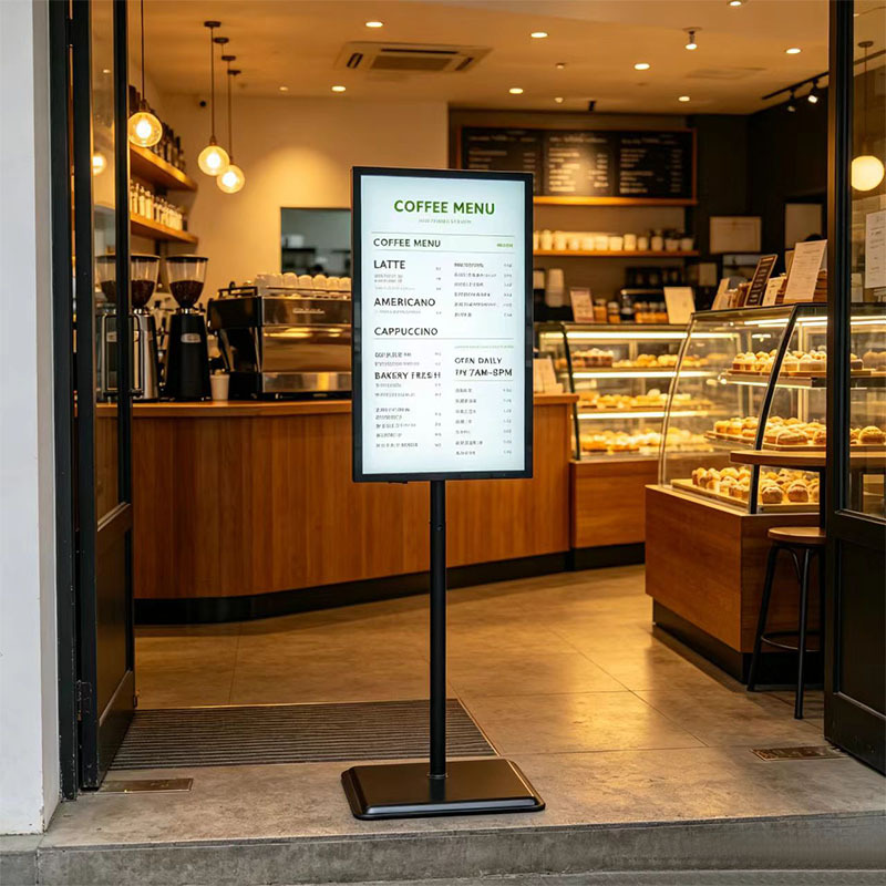 Floor‑Stand Single‑Pole Smart Digital Signage | Multi‑Device Cloud Remote Management Display,MY SHOP,Floor‑Stand Single‑Pole Smart Digital Signage | Multi‑Device Cloud Remote Management Display