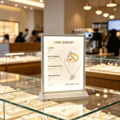 Mold‑Formed Double‑Sided Countertop LED Lightbox, Rechargeable Optional Battery‑Powered Table Menu Sign | ADE Lightbox,MY SHOP,Mold‑Formed Double‑Sided Countertop LED Lightbox, Rechargeable Optional Battery‑Powered Table Menu Sign | ADE Lightbox