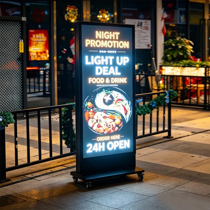 Custom Sheet‑Metal Freestanding Outdoor Menu Light Box | Restaurant Illuminated Sign | ADE Lightbox,MY SHOP,Custom Sheet‑Metal Freestanding Outdoor Menu Light Box | Restaurant Illuminated Sign | ADE Lightbox