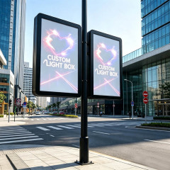 Custom Sheet Metal Pole Mounted Light Box | ADE Light Box, Stainless Steel & Iron Custom Street Advertising Sign with Replaceable Posters,MY SHOP,Custom Sheet Metal Pole Mounted Light Box | ADE Light Box, Stainless Steel & Iron Custom Street Advertising Sign with Replaceable Posters