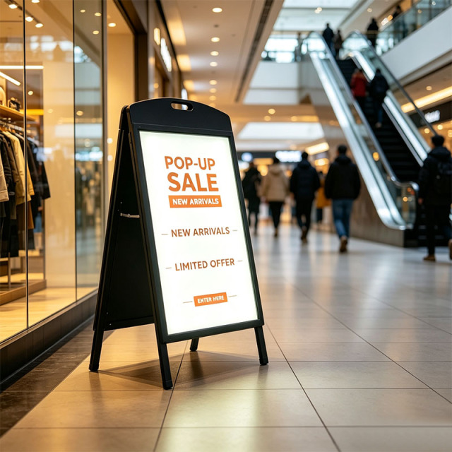 Hand‑Carry Folding A‑Frame Light Box 60×90cm | Single / Double Sided | ADE Lightbox,MY SHOP,Hand‑Carry Folding A‑Frame Light Box 60×90cm | Single / Double Sided | ADE Lightbox