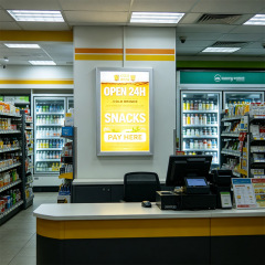 4‑Side Opening Ultra‑Slim Aluminum Light Box 28mm Depth | PET Cover Light Guide Panel Sign | ADE Lightbox,MY SHOP,4‑Side Opening Ultra‑Slim Aluminum Light Box 28mm Depth | PET Cover Light Guide Panel Sign | ADE Lightbox