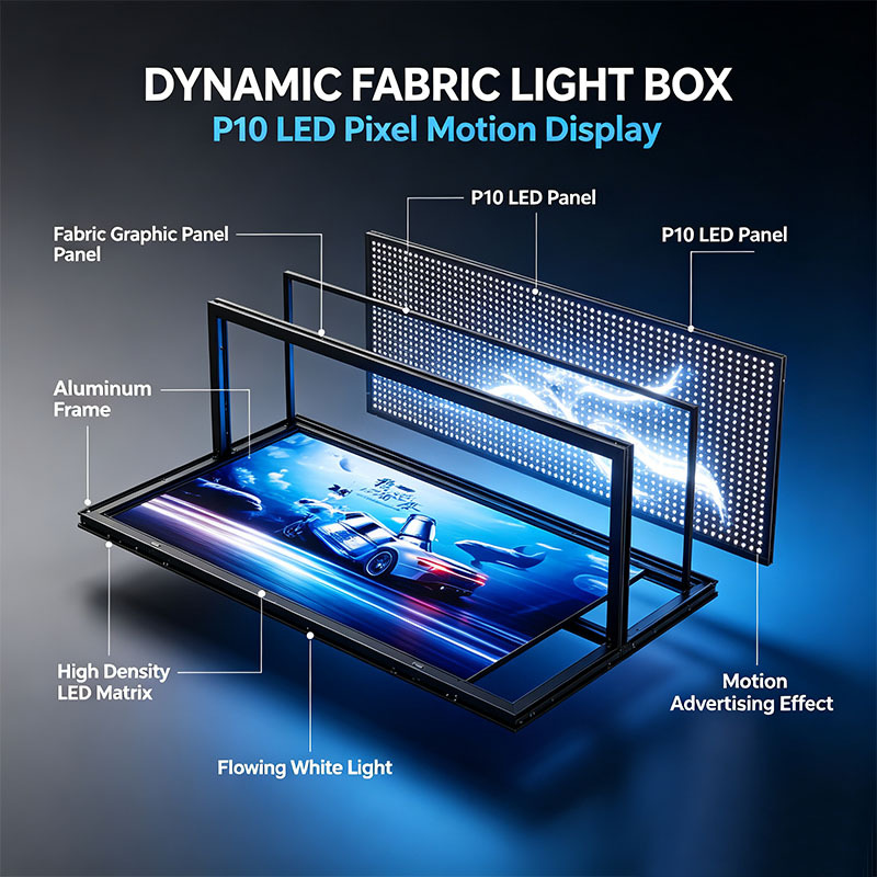 Programmable Motion‑Effect Fabric Light Box | P10 LED Backlight | ADE Lightbox,MY SHOP,Programmable Motion‑Effect Fabric Light Box | P10 LED Backlight | ADE Lightbox