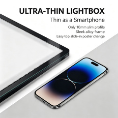 Slide‑in Ultra‑Slim Tempered Glass LED Lightbox 10mm Thickness | ADE Lightbox,MY SHOP,Slide‑in Ultra‑Slim Tempered Glass LED Lightbox 10mm Thickness | ADE Lightbox
