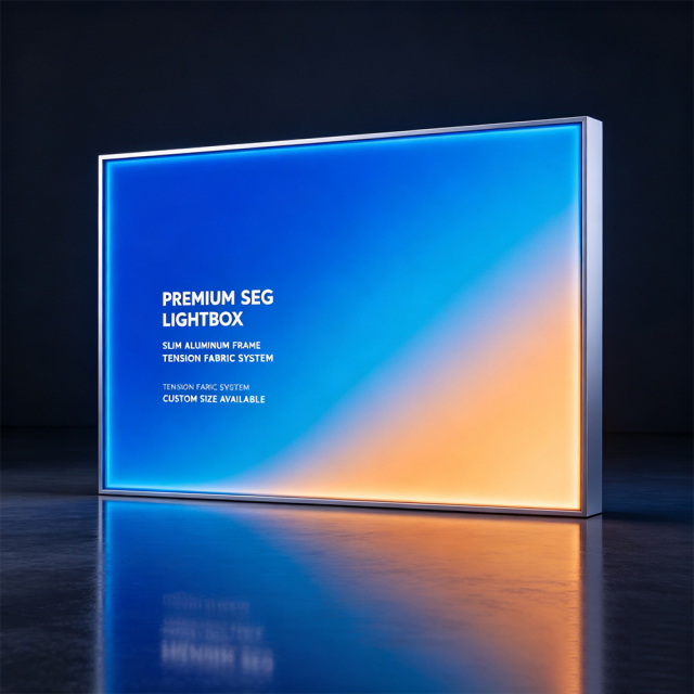 SEG Fabric LED Light Box, tension fabric advertising light box for exhibition