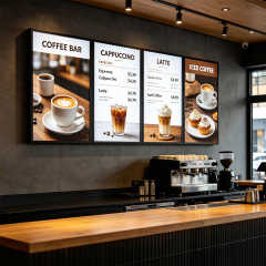 magnetic led menu light box multi panel restaurant price sign 