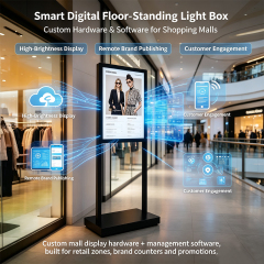 Smart Global Floor Standing Light Box
 Smart floor standing commercial display, scene-based customized digital signage 