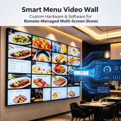 Smart Menu Video Wall
 Restaurant smart menu video wall, remote content management system 