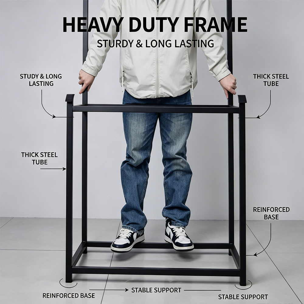 Heavy duty detachable metal frame of freestanding LED menu board