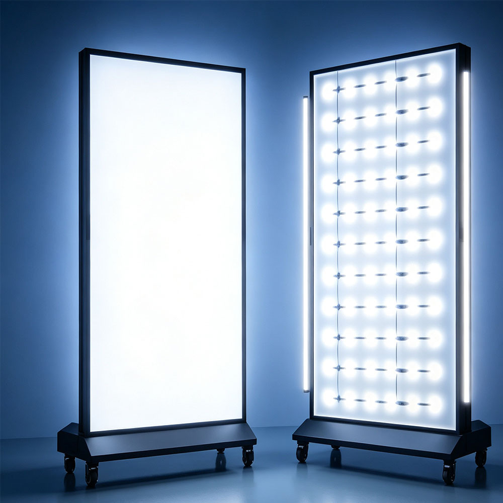 Double sided freestanding LED menu board side LED lighting