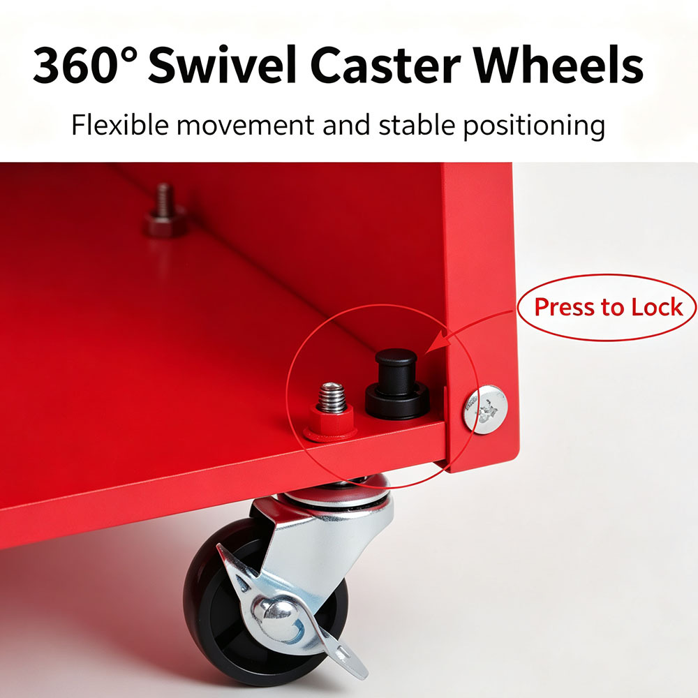 360 swivel caster for slant LED menu board cabinet base