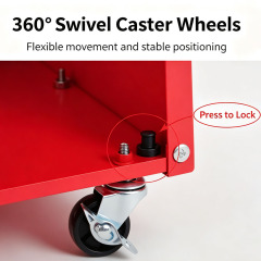 360 swivel caster for slant LED menu board cabinet base