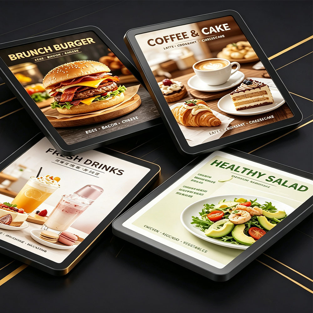 Magnetic LED menu board rounded & square corner wall menu light box