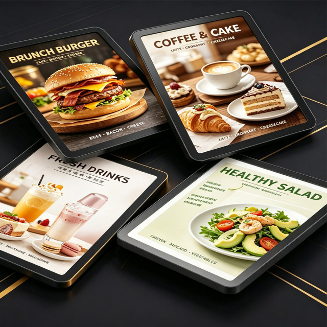 Magnetic LED menu board rounded & square corner wall menu light box
