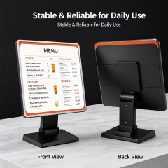 Front & rear view foldable LED table menu board