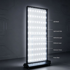 Freestanding Mobile LED Menu Board,Adelightbox,Freestanding Mobile LED Menu Board | Rolling Menu Sign