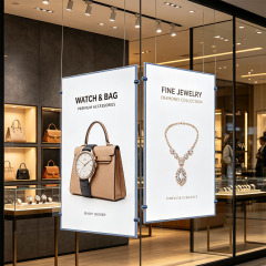Hanging Slide-in Ultra-thin LED Light Box, Tempered Glass Panel,Adelightbox,Ultra-thin LED Light Box | Hanging Slide-in Type