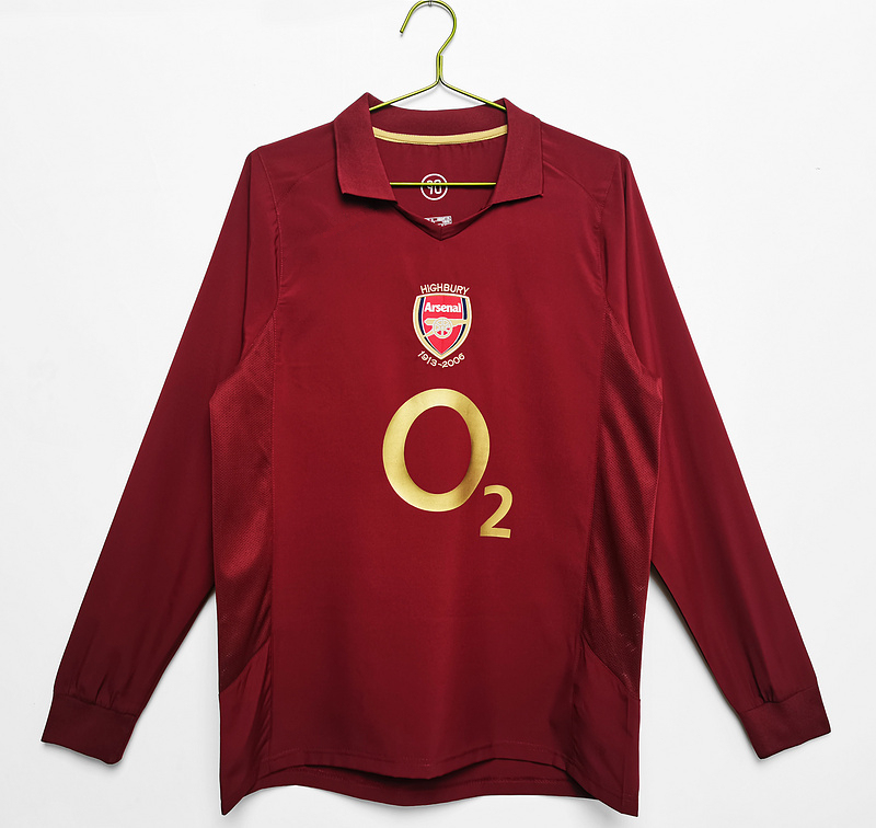 05/06 Arsenal home long sleeve retro Fan version