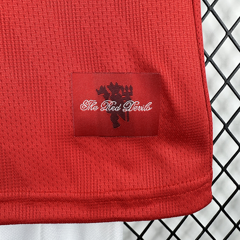 0708 Manchester United home retro Kids kit