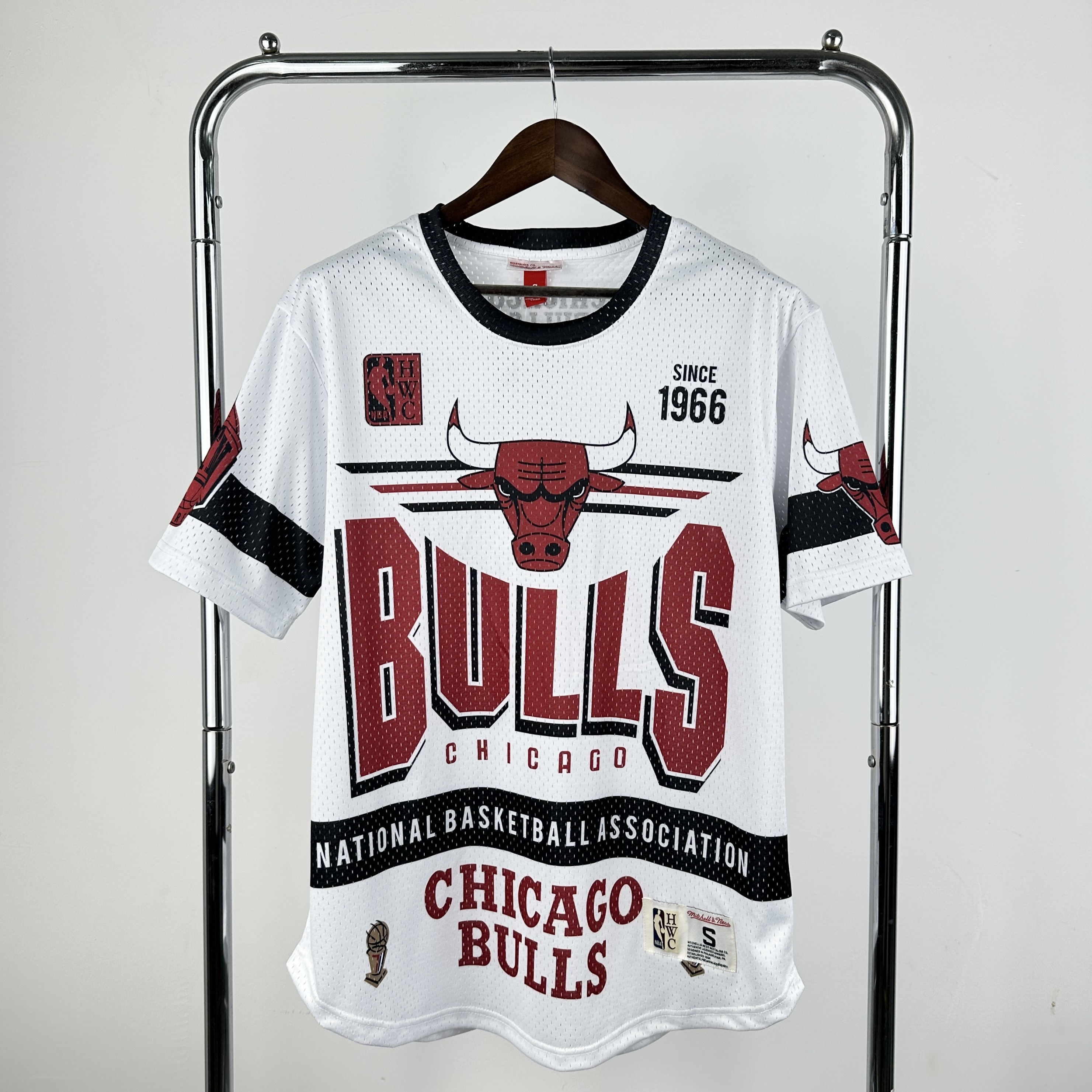 NBA 26 Season Chicago Bulls retro short sleeved shirt