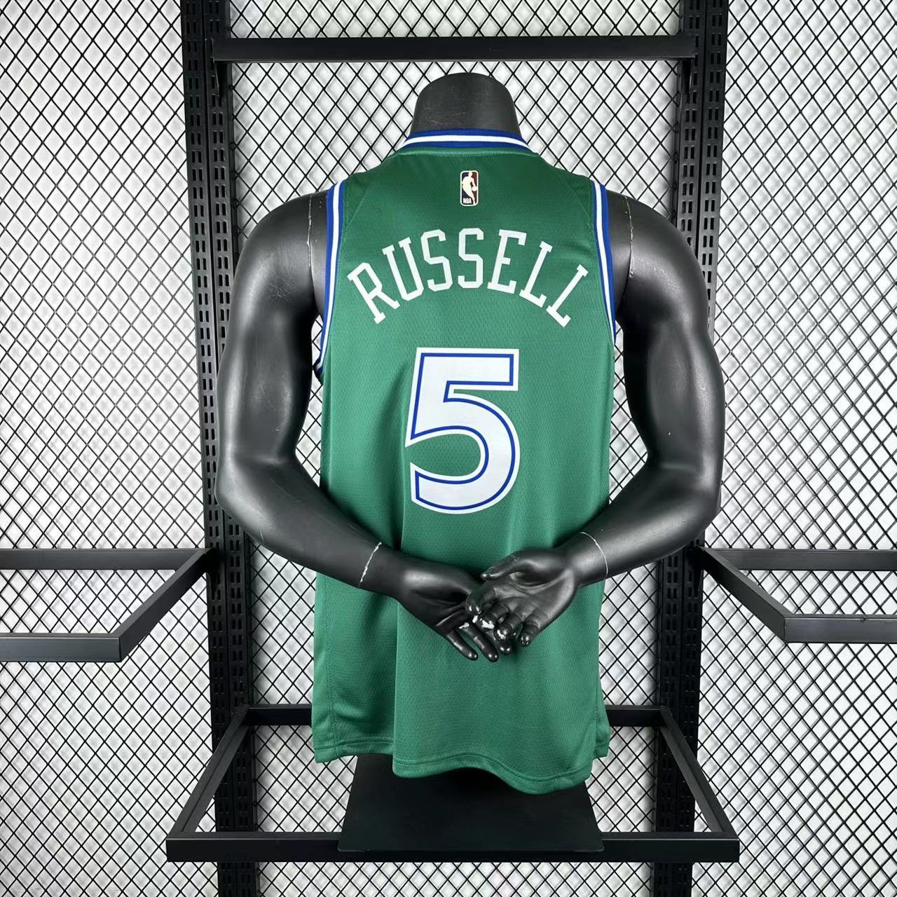NBA 26 Season Dallas Mavericks Retro green 5-RUSSELL